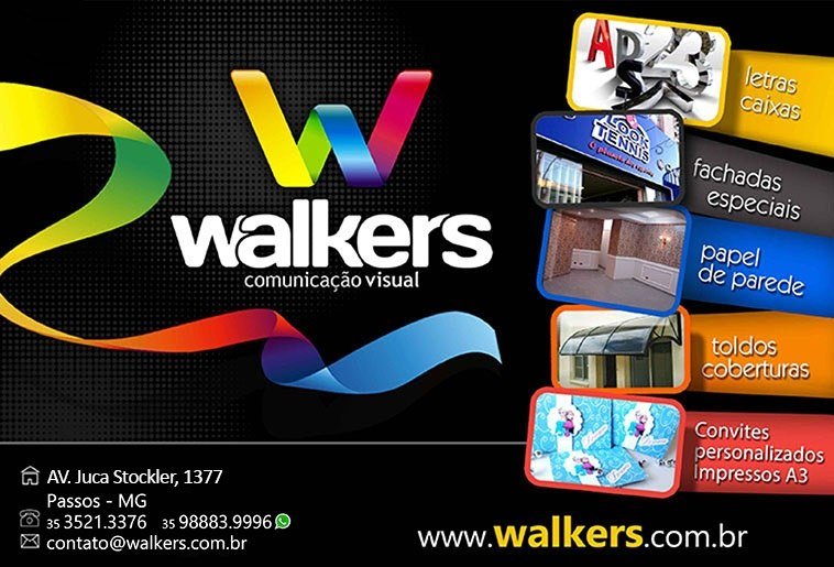 Banner de Walkers comunicação visual