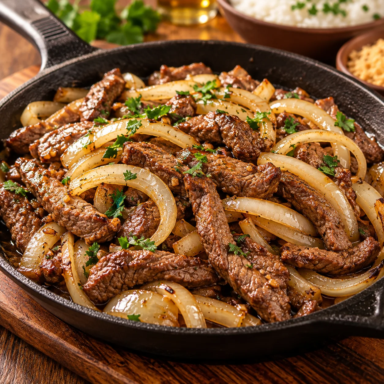 Carne Vaca acebolada