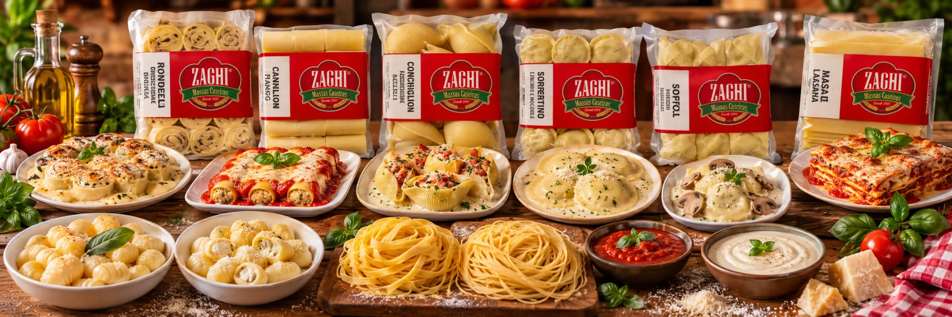 Banner de Zaghi massas Caseiras