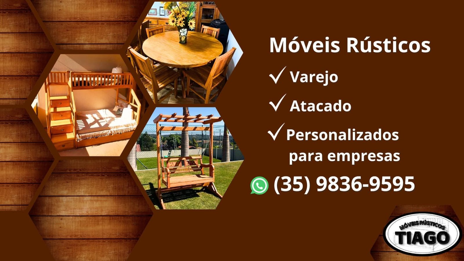 Banner de Móveis rústicos Tiago