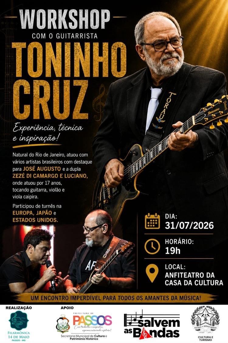 Workshop com o guitarrista Toninho Cruz