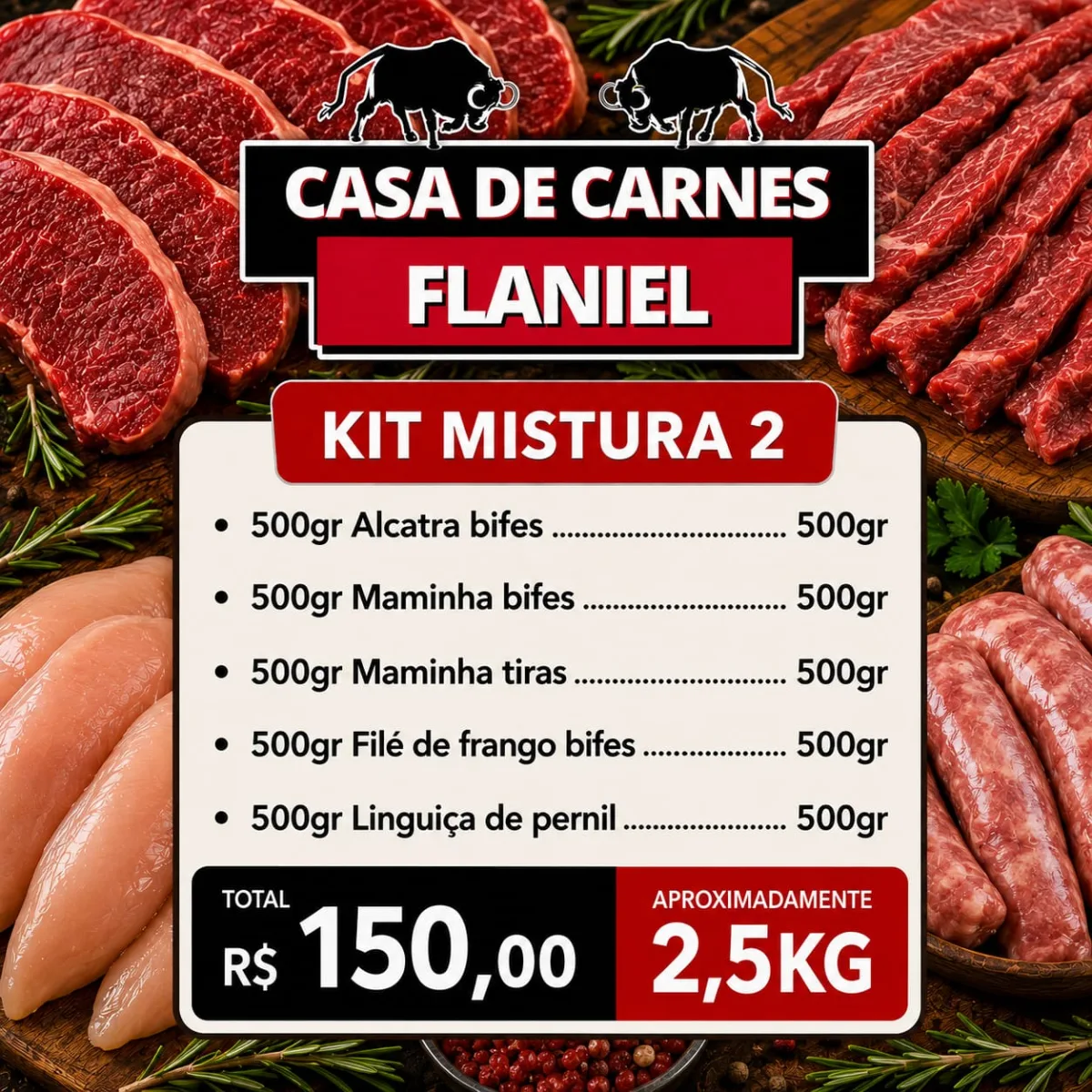 Kit Mistura 2 - Flaniel casa de carnes