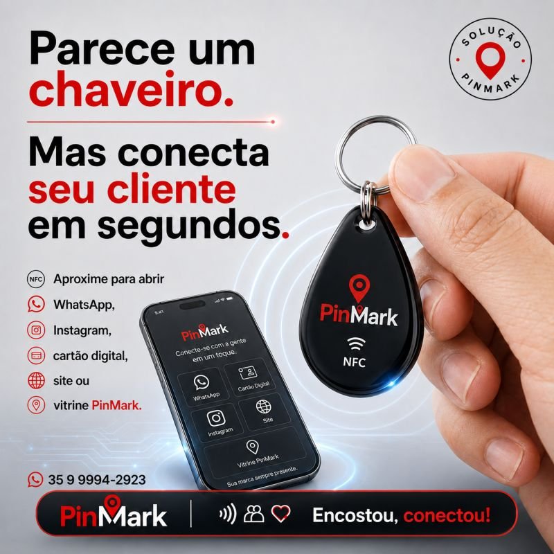 Chaveiro NFC PinMark