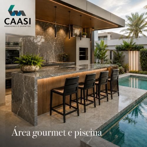 Área Gourmet e Piscina