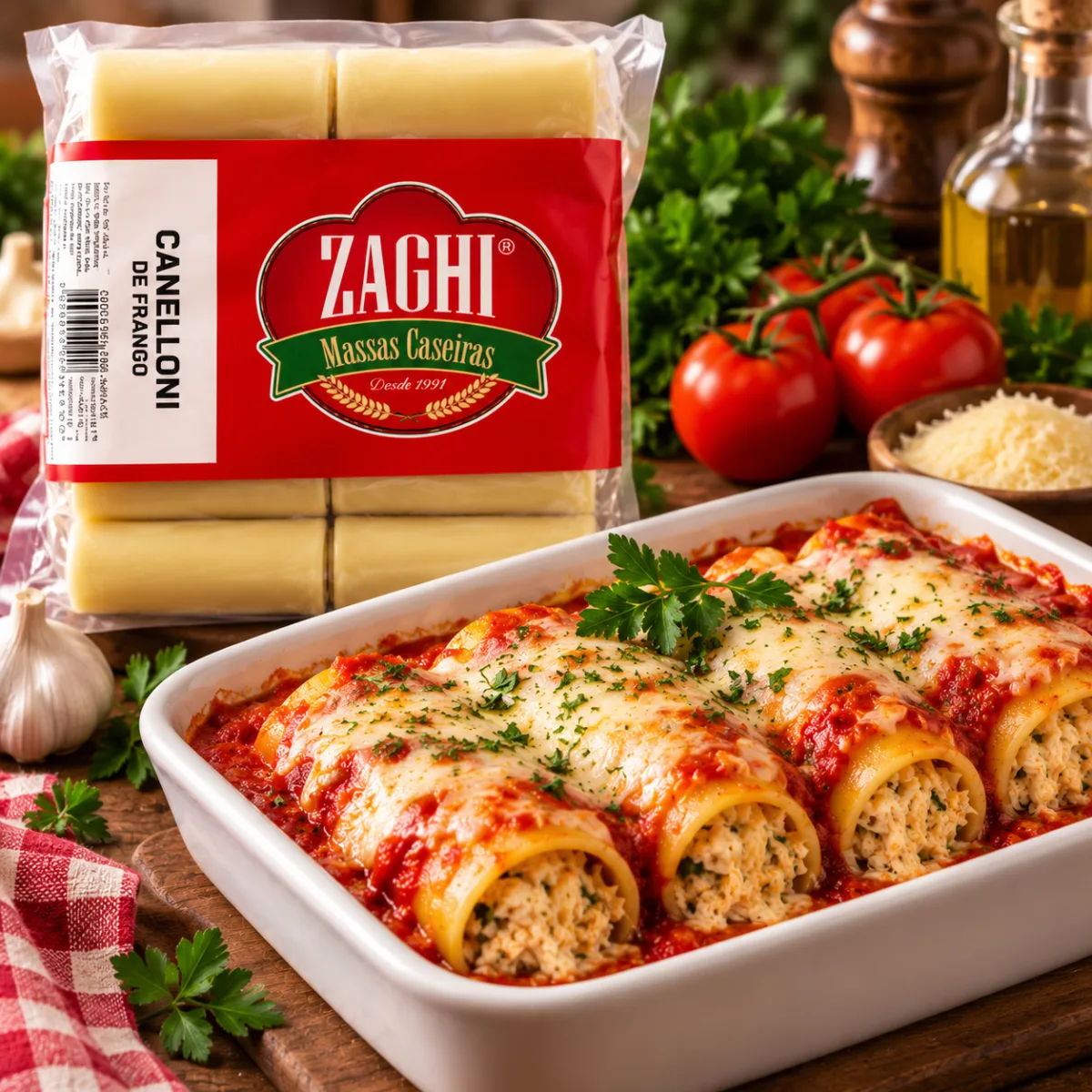 Cannelloni de Frango