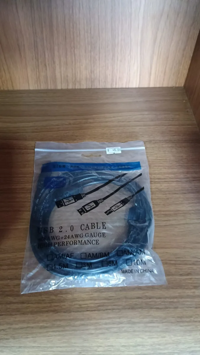 Cabo USB 3m impressora