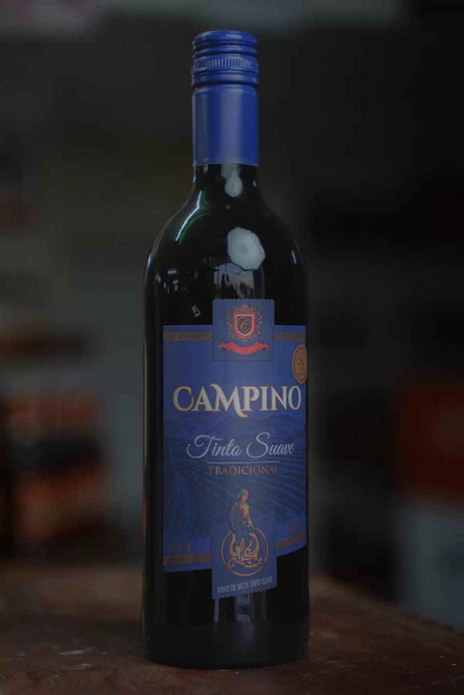 Vinho tinto suave Campino 750 ml