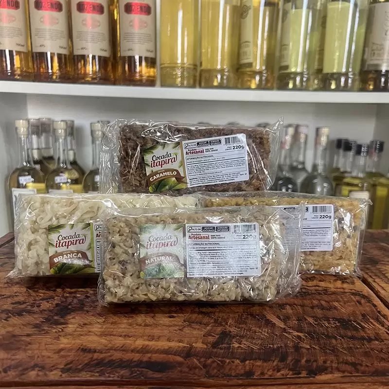 Cocada Itapira 220gr (Natural, Caramelo e Branca)